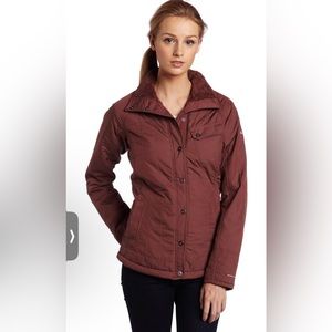 Columbia Mauve Sherpa Lined Quilted Jacket Size Large